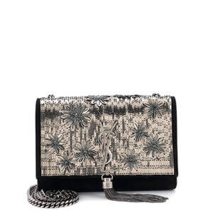 Saint Laurent Small Classic Monogram Crossbody Bag Embellished Leather